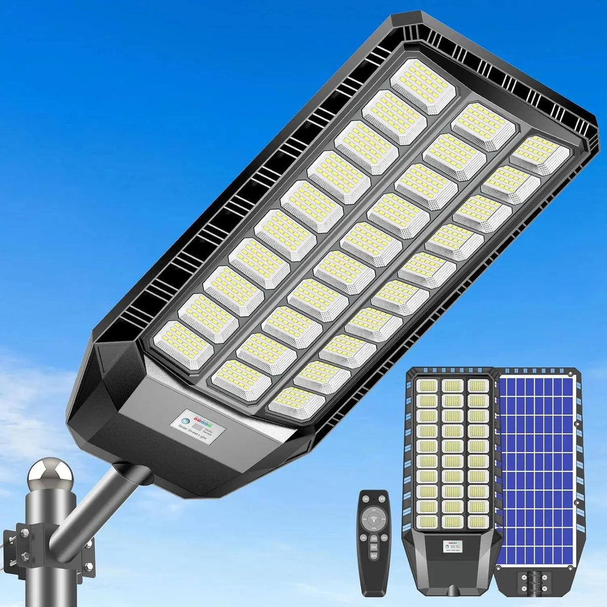 Outdoor Solar Powered Security Light With Motion Sensor
