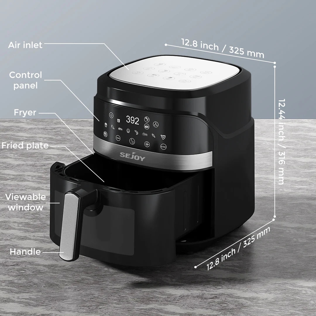 SEJOY Multifunction Air Fryer Oven for Frying Roasting and Baking