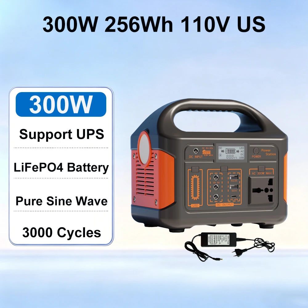 GaiaRay Portable Solar Generator With LiFePO4 Battery