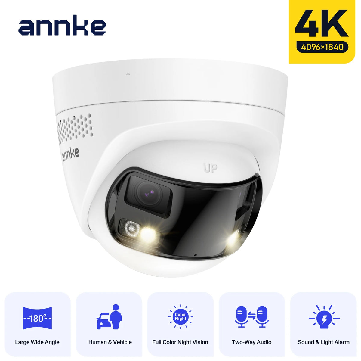 Annke FCD800 8MP Panoramic Dual Lens Outdoor PoE Security Camera