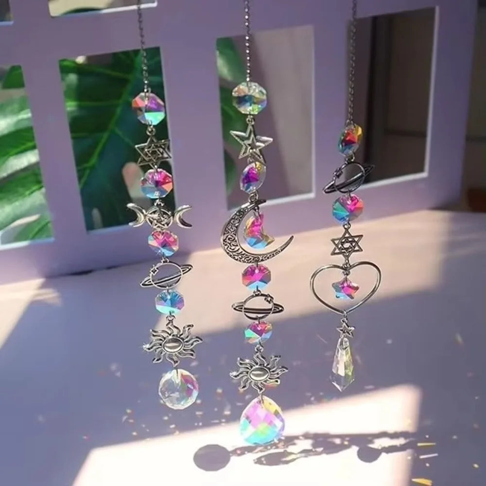 Crystal Wind Chime Rainbow Maker Pendant Home Decor