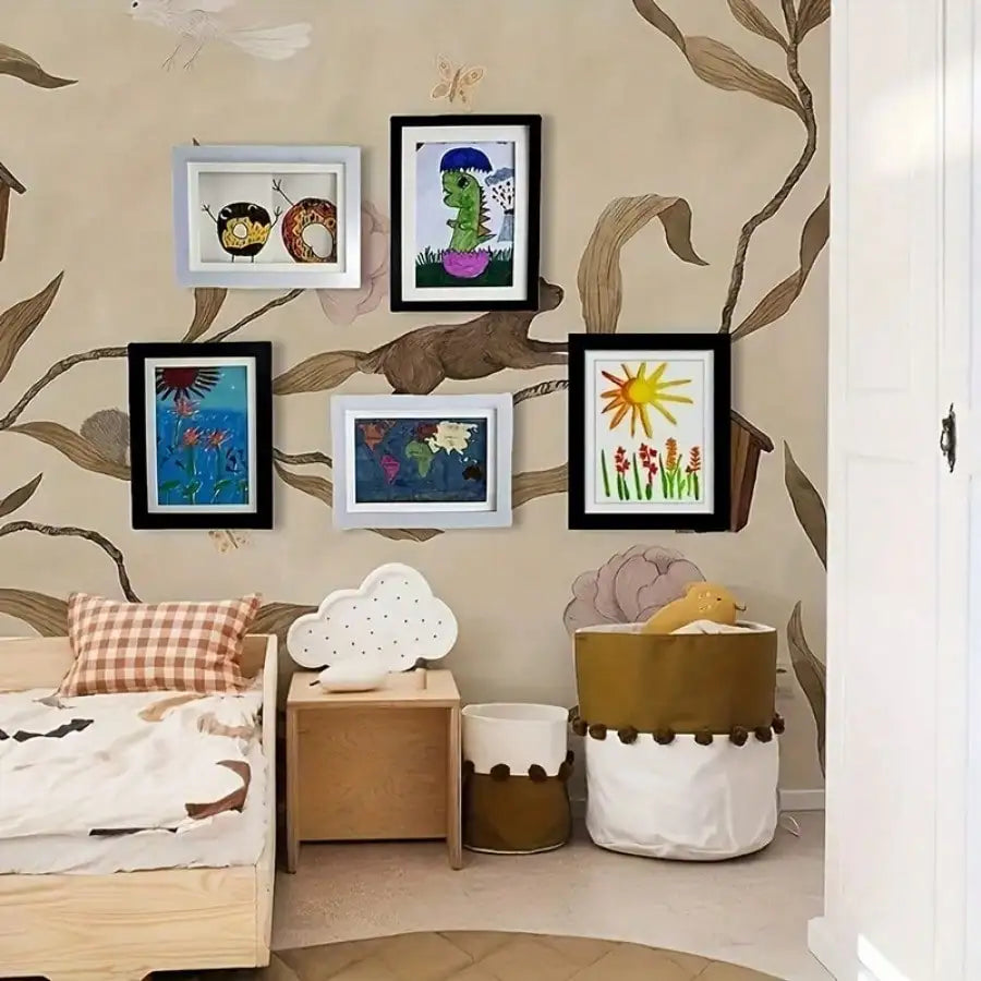 Foldable Magnetic Display Frame For Children Art And Photos