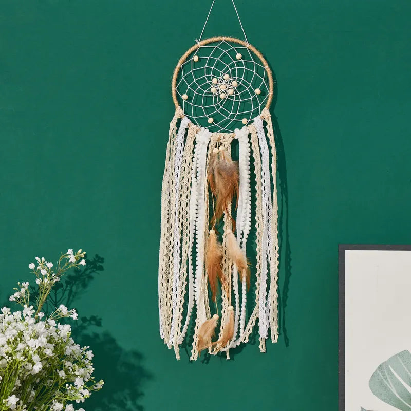 Handcrafted Moon Dream Chaser Bohemian Wall Decor