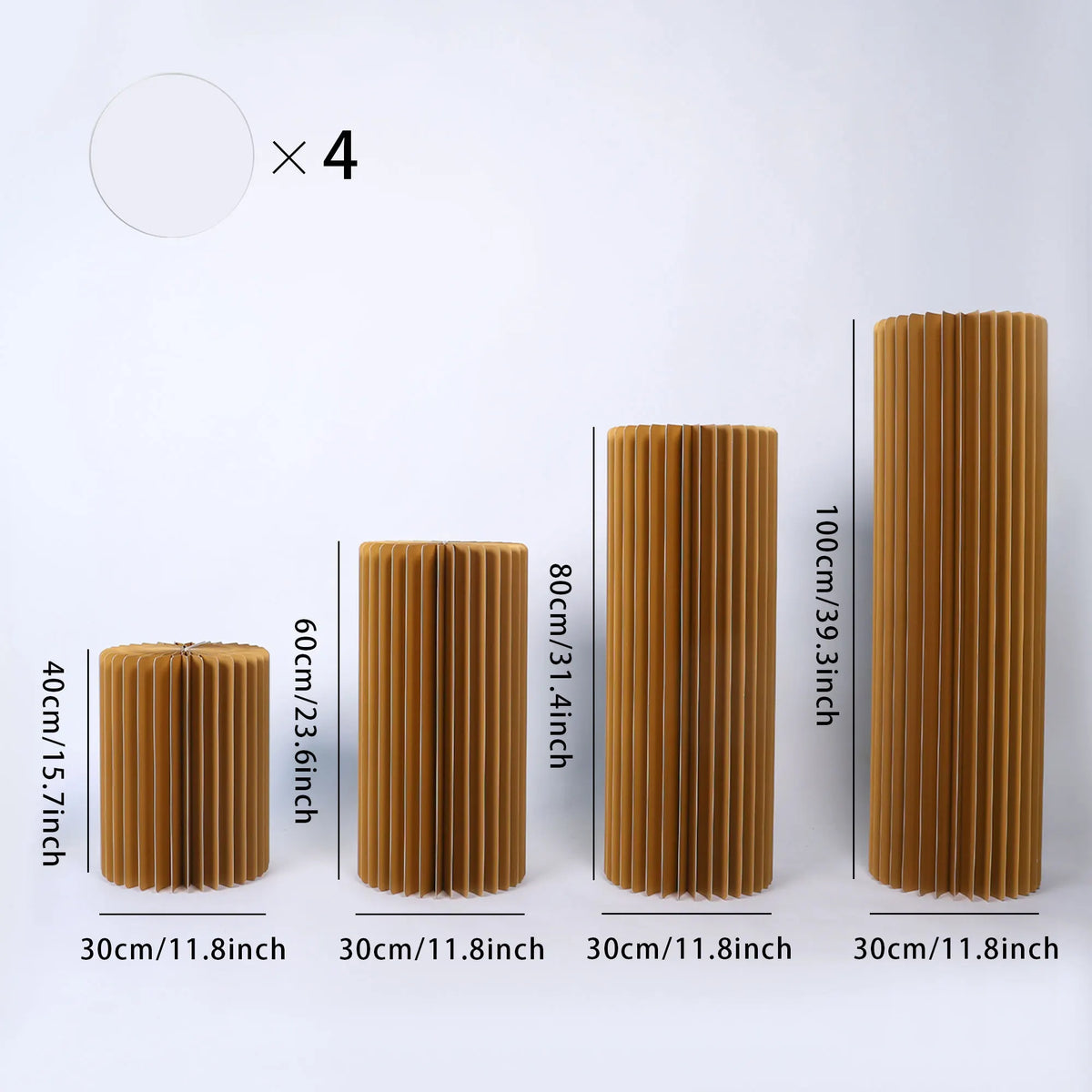 Round Roman Column Pedestal Stands Dessert Display Wedding Centerpieces
