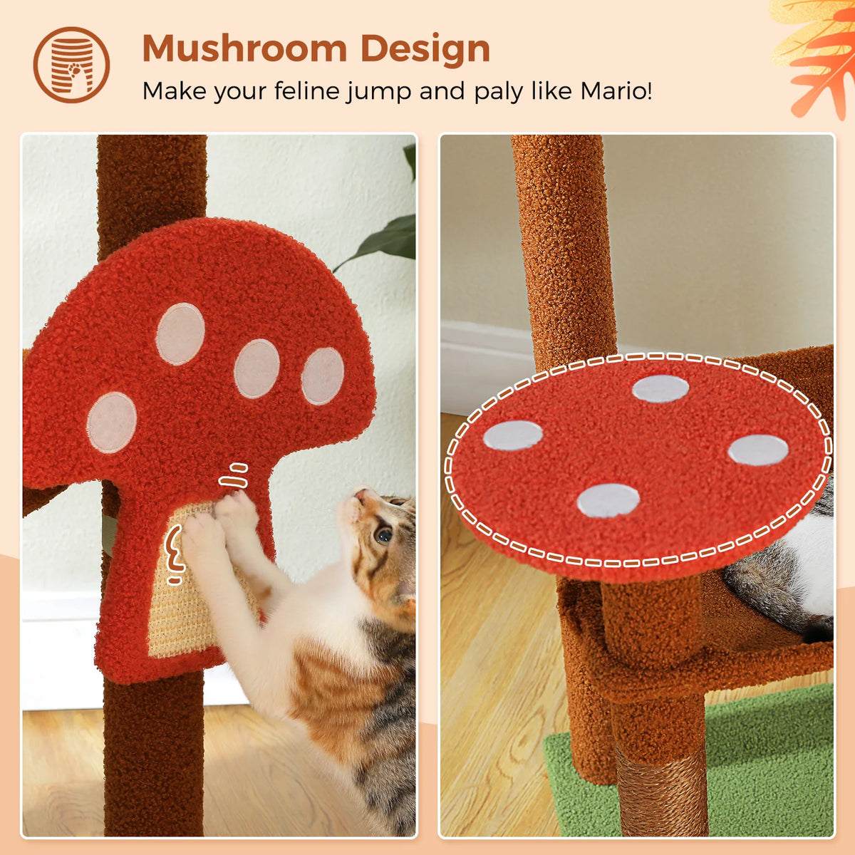 PAWZ Road Multi Level Cat Tree With Hammock And Posts