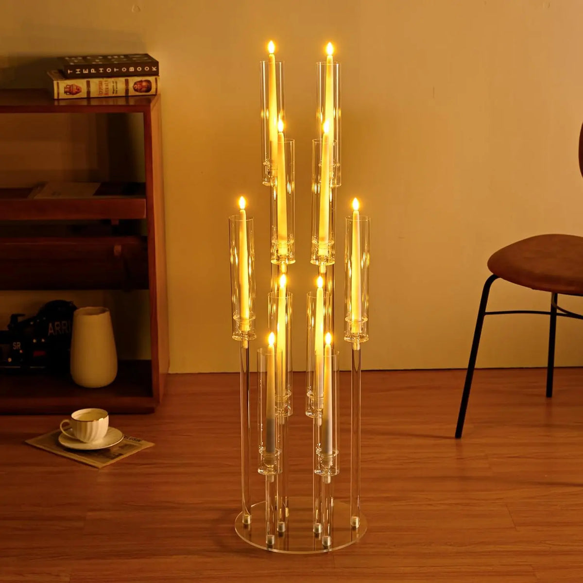Acrylic Floor Candelabra Centerpiece For Weddings And Events