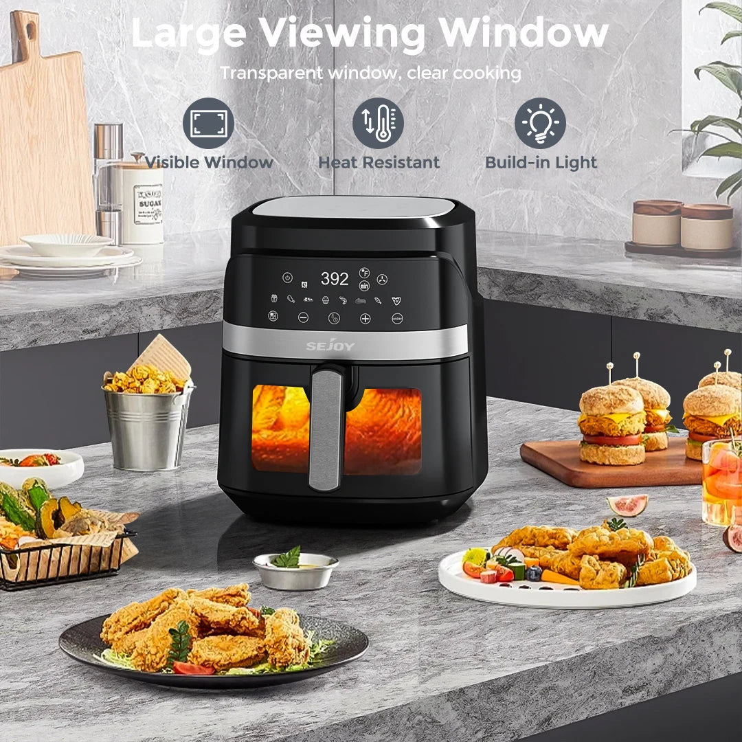 SEJOY Multifunction Air Fryer Oven for Frying Roasting and Baking
