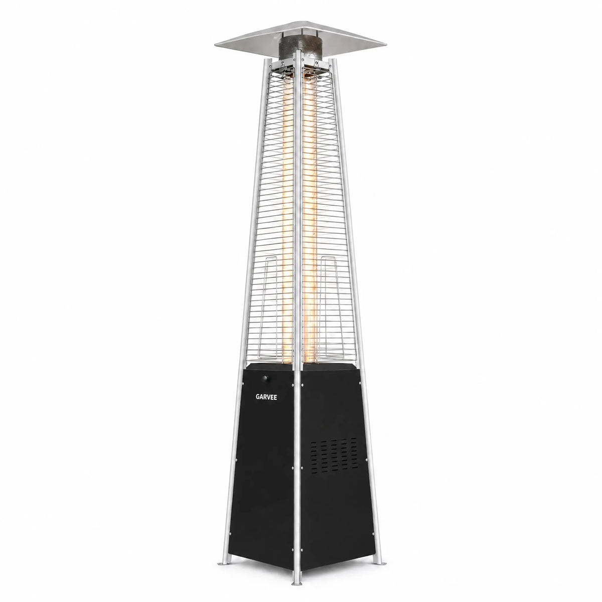 HiMISS Outdoor Propane Patio Heater With Visible Flame And Wheels
