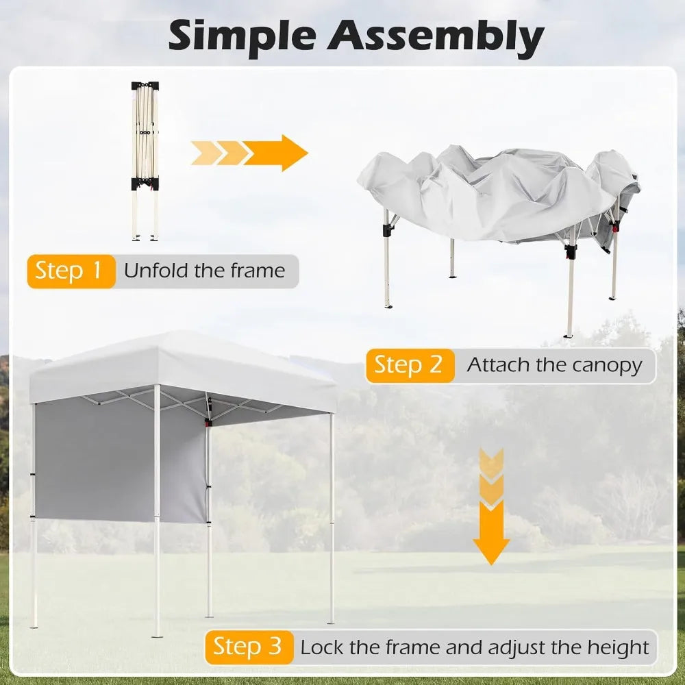 Tangkula UPF 50 Protection Pop Up Canopy Tent With Sidewall