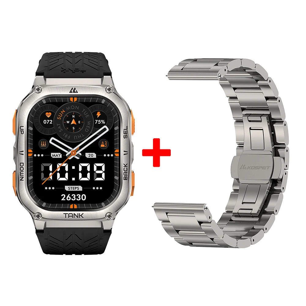 KOSPET Tank M3 Ultra GPS Smartwatch With Health Tracking