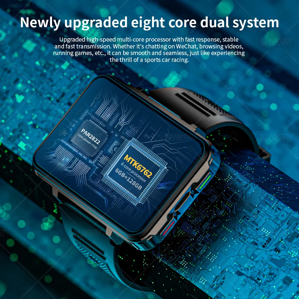 LOKMAT Android Smartwatch Phone With 4G Calls And Dual Cameras