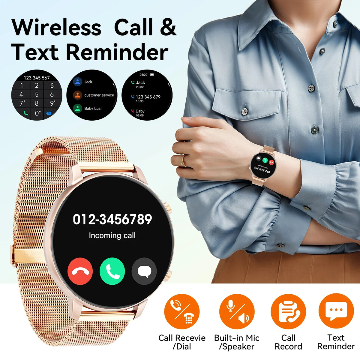 Bluetooth Calling Smartwatch With Fitness And Heart Rate SpO2 Tracking