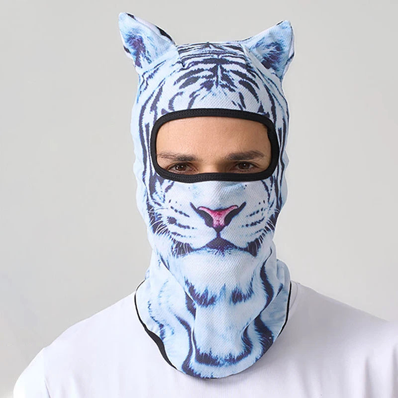 Cute 3D Cat Full Face Balaclava Hood for Winter Sports
