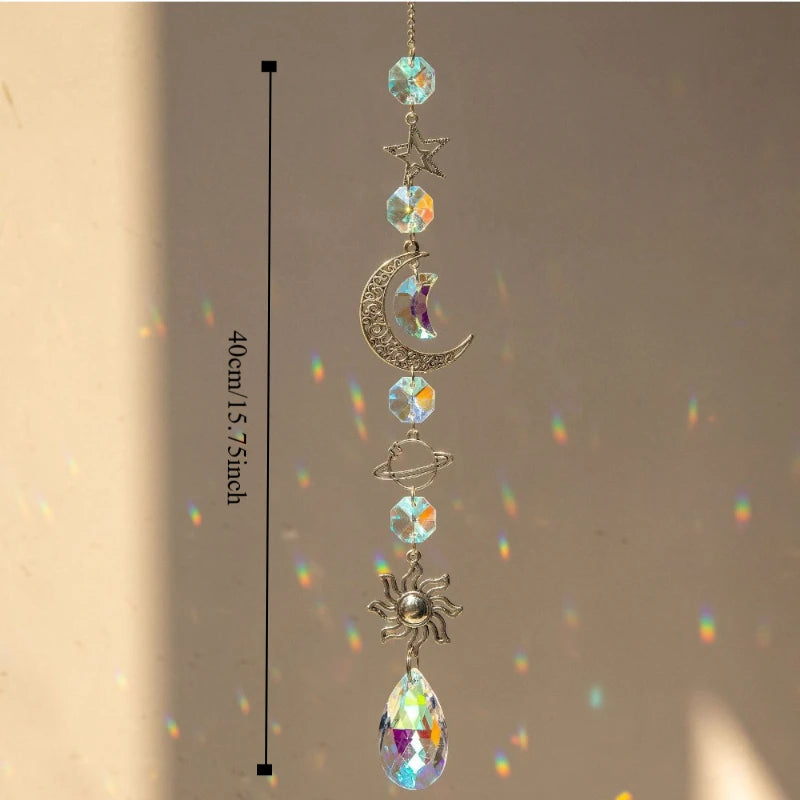 Crystal Wind Chime Rainbow Maker Pendant Home Decor