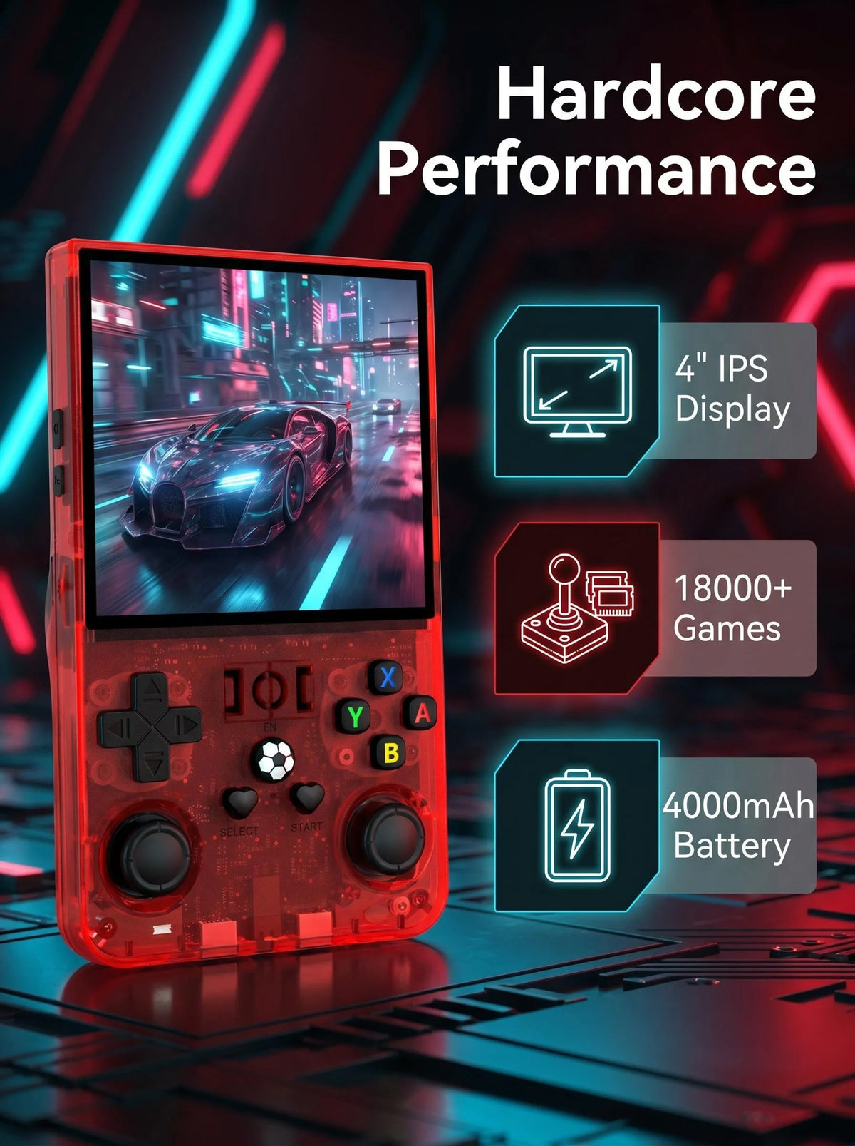 AISLPC Retro Handheld Gaming Console With Portable Video Player