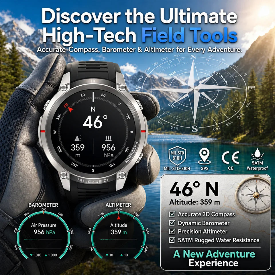 Professional GPS Smart Watch With Offline Maps And Sports Tracking