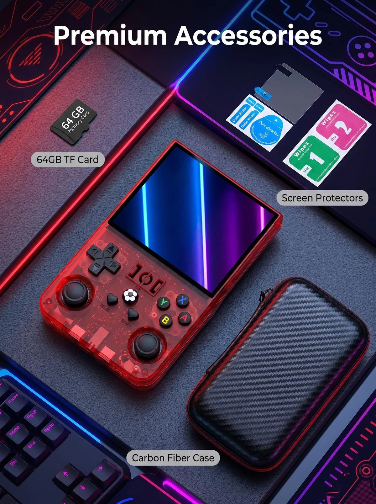AISLPC Retro Handheld Game Console With IPS Display And Games