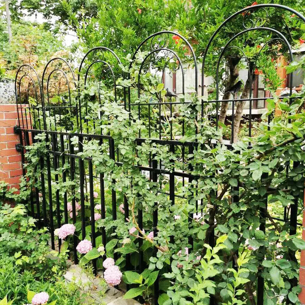 Metal Garden Trellis Fence For Climbing Plants And Flowers Support Panels
