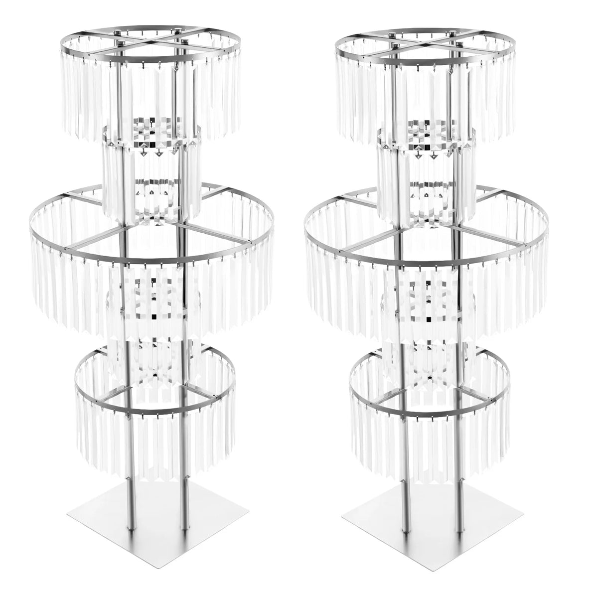 Acrylic Wedding Flower Stand Five Tier Centerpiece Display Rack