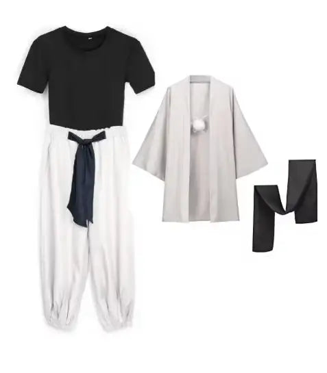 DAZCOS Men's Toji Fushiguro Cosplay Costume Top And Pants Set