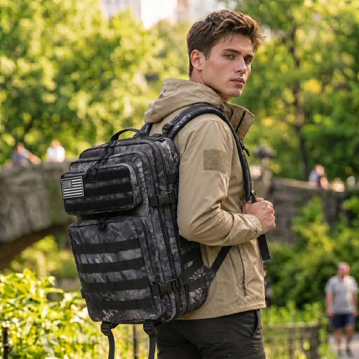 ReFire Gear Durable Molle Fishing Tackle Backpack With Multi Pockets