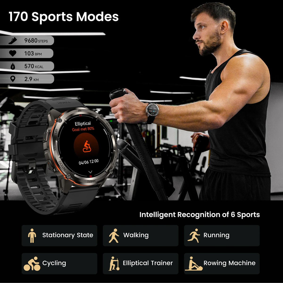 KOSPET Tank T3 Ultra 2 Bluetooth Waterproof Smart Watch