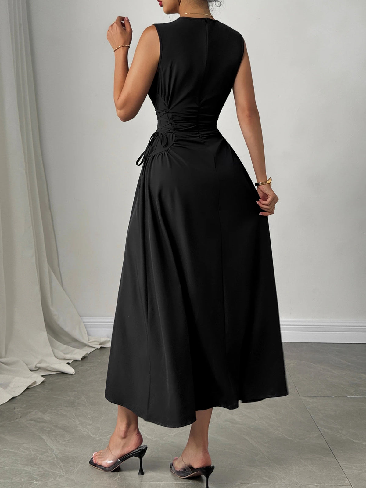 Elegant Off Shoulder Bow Detail Bodycon Party Dress for Women