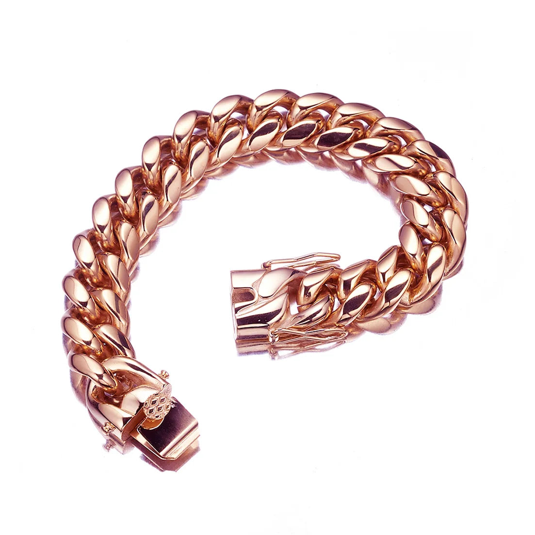 Unisex Havana Style Stainless Steel Link Chain Necklace For Men And Women