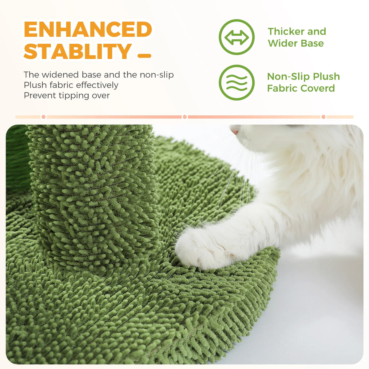 PAWZ Road Cactus Sisal Cat Scratching Post With Interactive Toy
