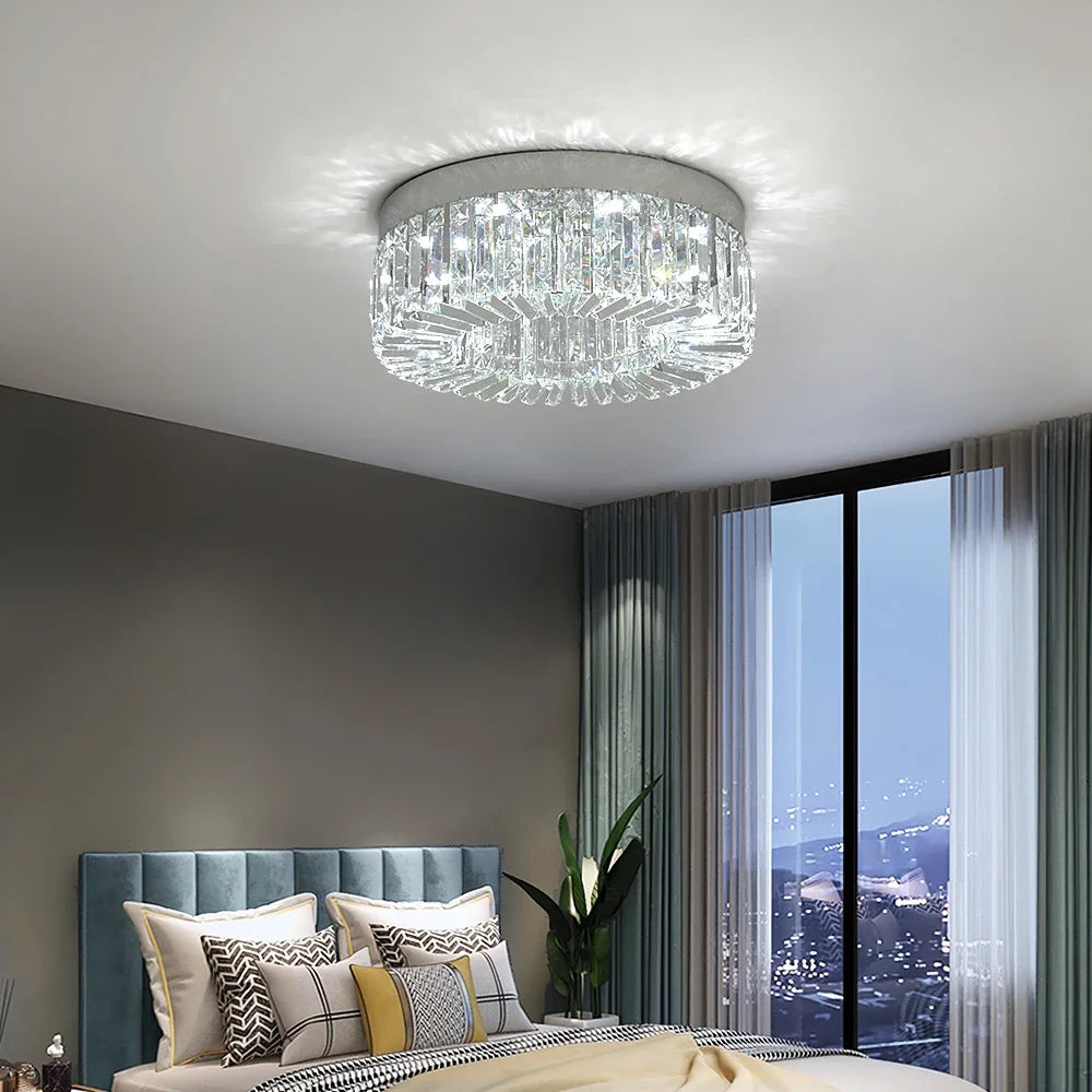 VETRULUS Modern Crystal Ceiling Light Elegant Chandelier