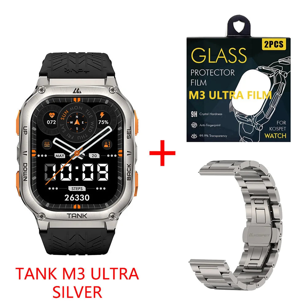 KOSPET Tank M3 Ultra GPS Smartwatch With Health Tracking