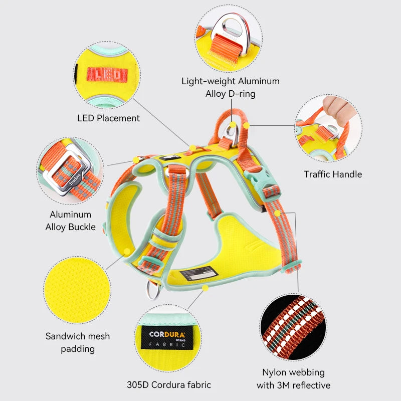 TRUELOVE Reflective No Pull Dog Harness for Training and Walking