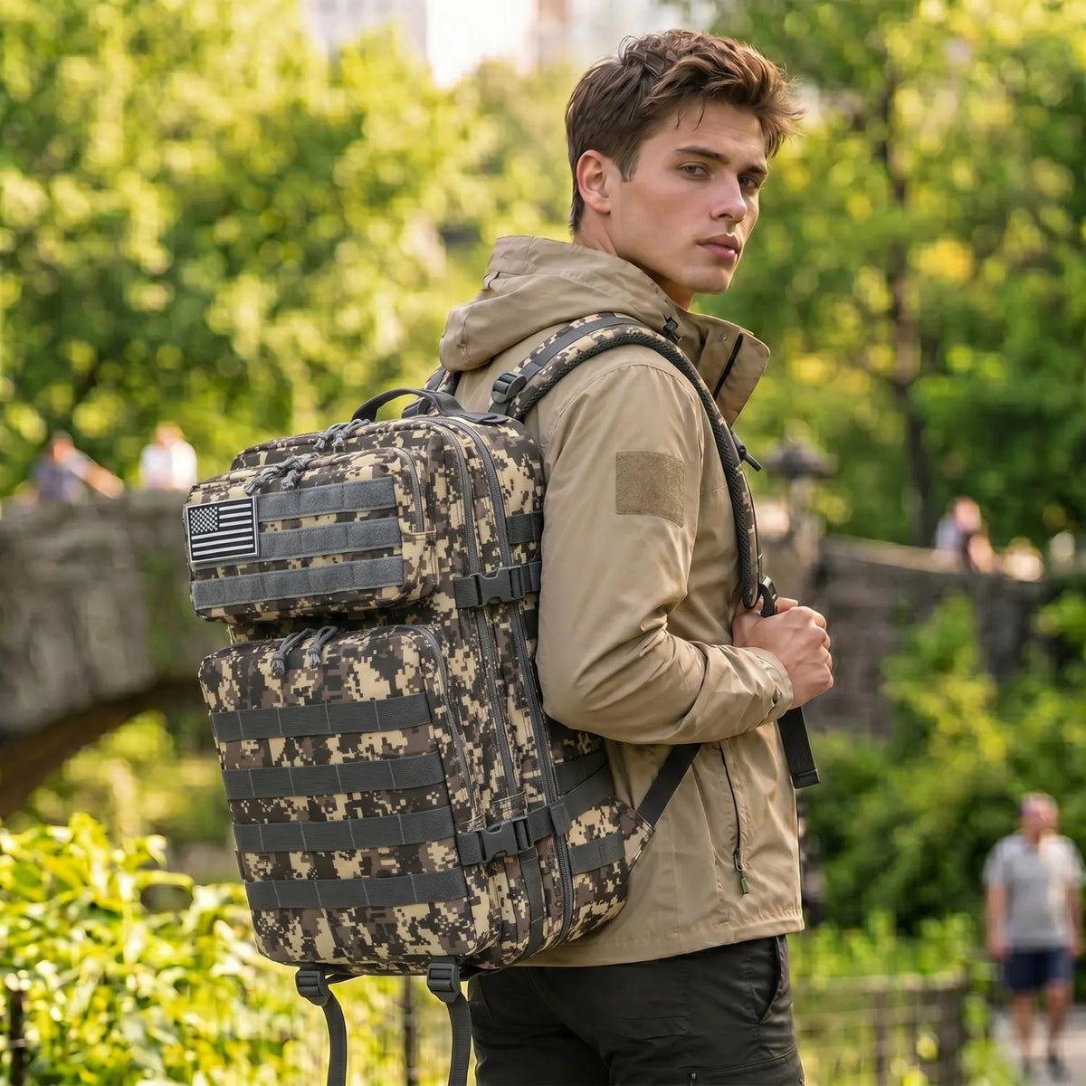 ReFire Gear Durable Molle Fishing Tackle Backpack With Multi Pockets