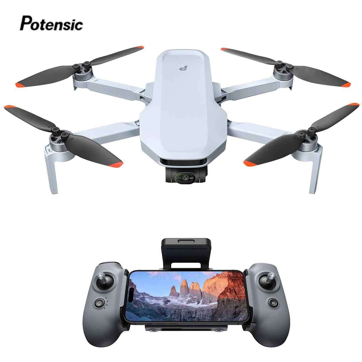 Potensic ATOM 2 Camera Drone 4K HDR Video 3-Axis Gimbal