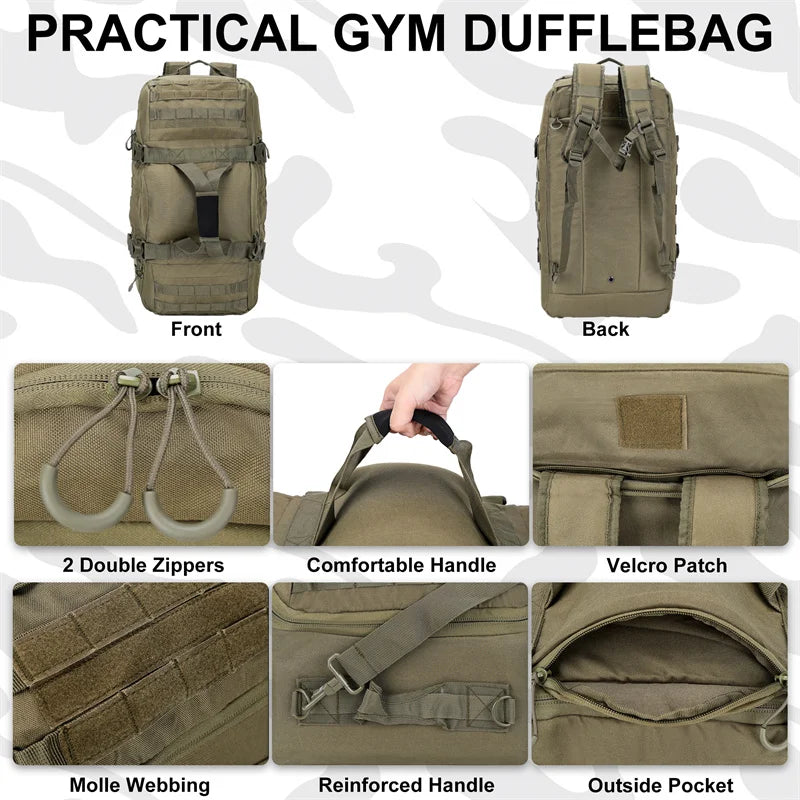 LQARMY Tactical Outdoor Backpack For Hiking Camping And Travel