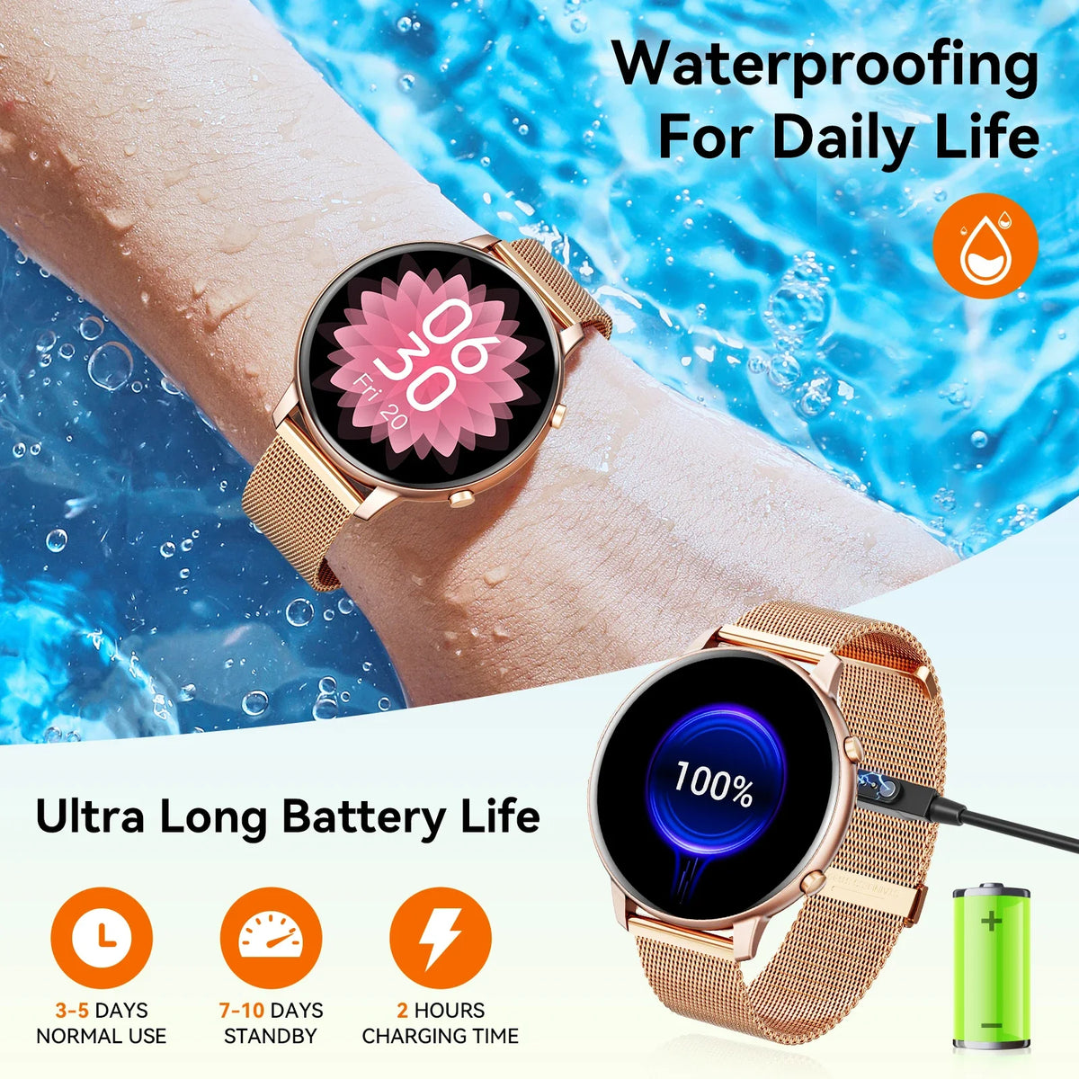 Bluetooth Calling Smartwatch With Fitness And Heart Rate SpO2 Tracking