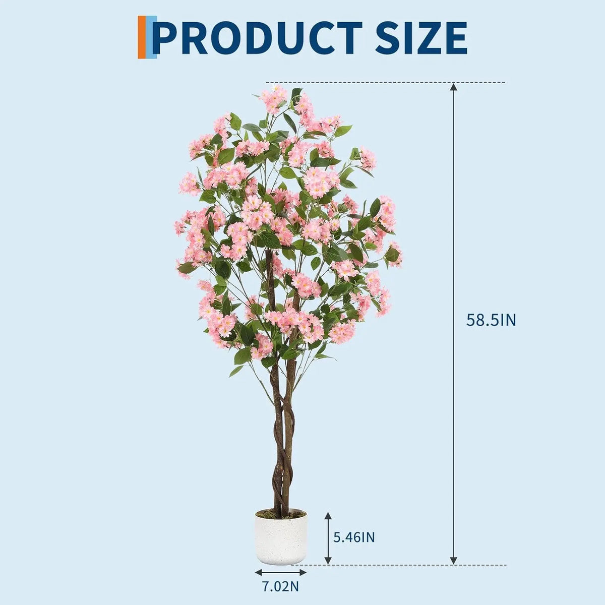 HiMISS Artificial Osmanthus Potted Tree For Indoor Home Decor