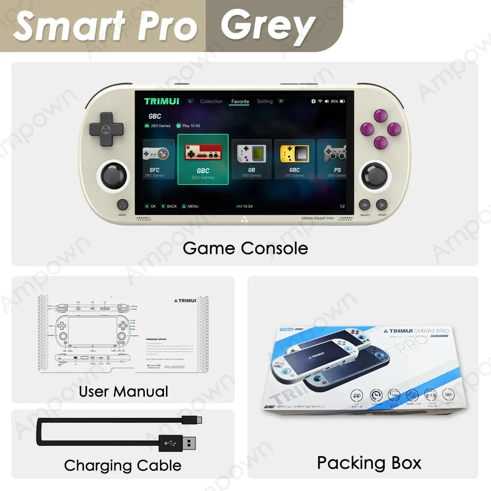 TRIMUI Smart Pro Linux Handheld Game Console With RGB Lighting