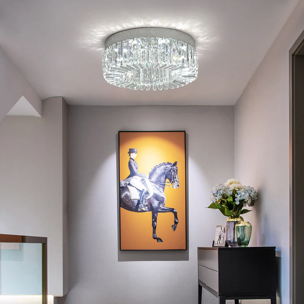 VETRULUS Modern Crystal Ceiling Light Elegant Chandelier