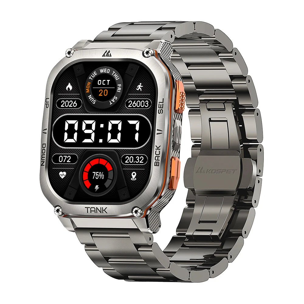 KOSPET Tank M3 Ultra GPS AMOLED Bluetooth Call Smartwatch