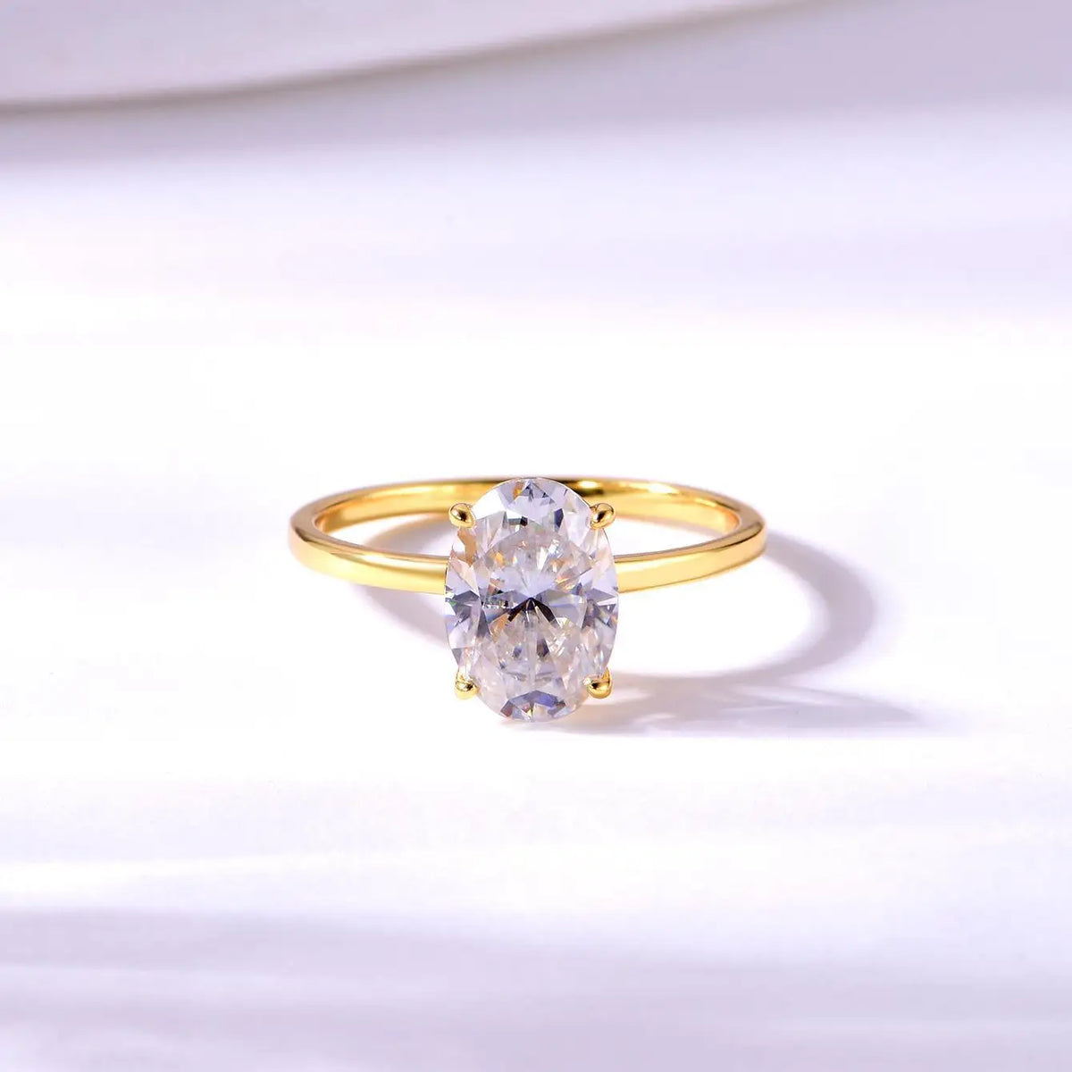 LYEE CYEE Sterling Silver Moissanite Anniversary Ring