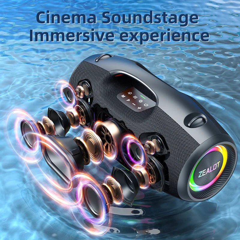 ZEALOT Waterproof Portable Bluetooth Speaker With Powerful Deep Bass