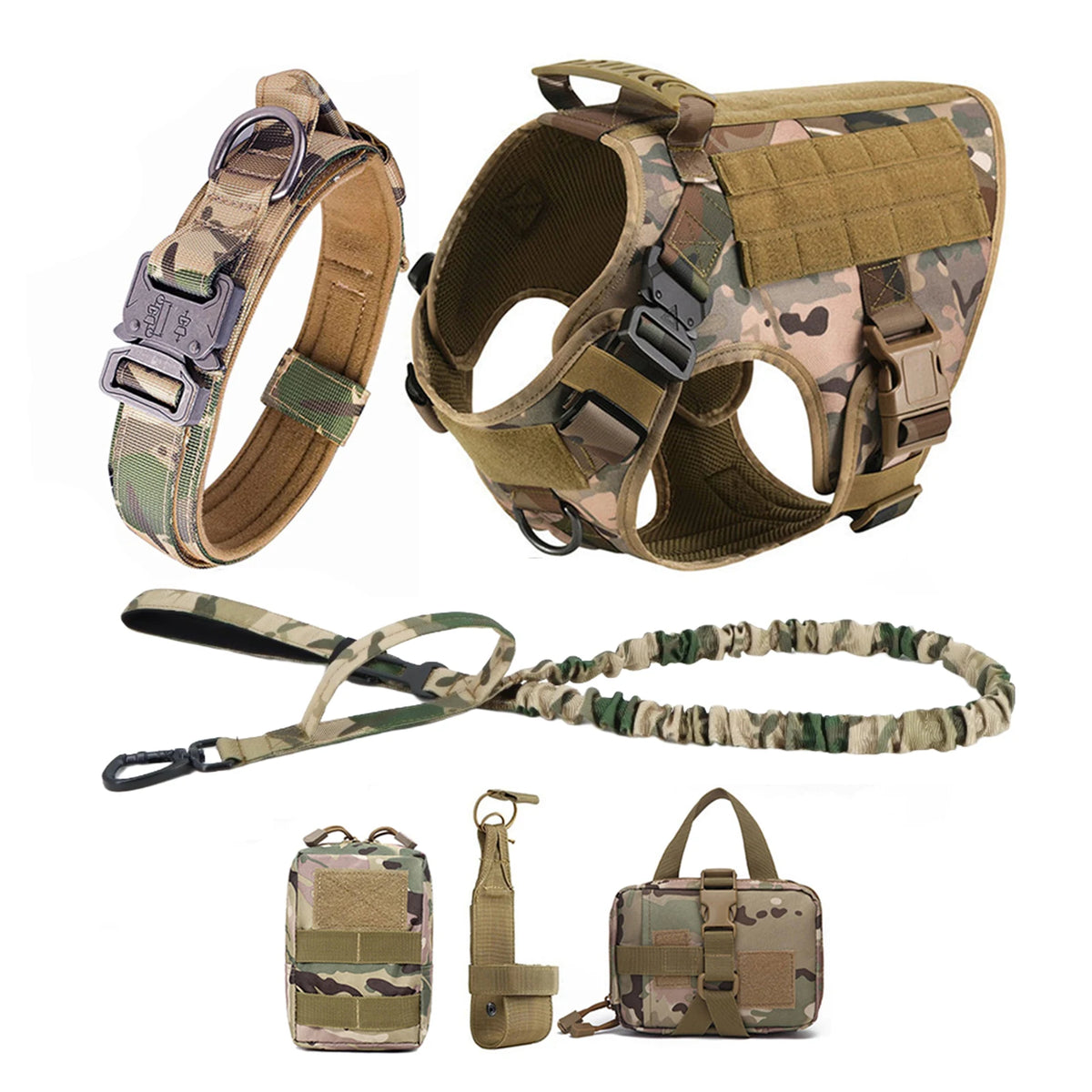 PetraVel Tactical Dog Harness With Quick Release Buckle