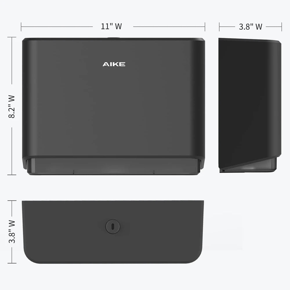 Aike Wall Mounted Paper Towel Dispenser For Bathroom Kitchen