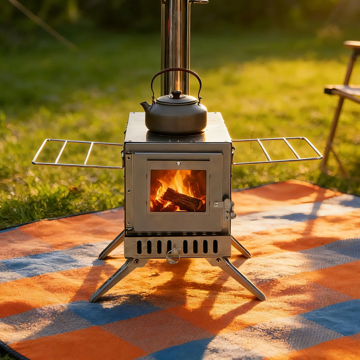 Compact Stainless Steel Wood Burning Stove With Sauna Heater