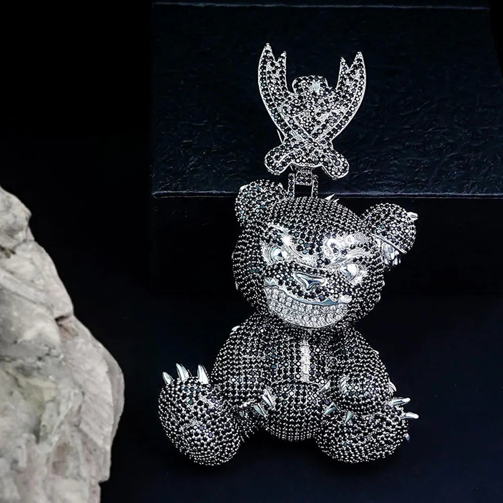 Lyee Cyee Classic Silver Animal Design Zircon Pendant Jewelry