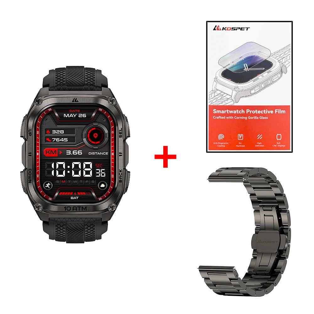 KOSPET Tank M4 GPS Smartwatch With Offline Maps And Health Tracking