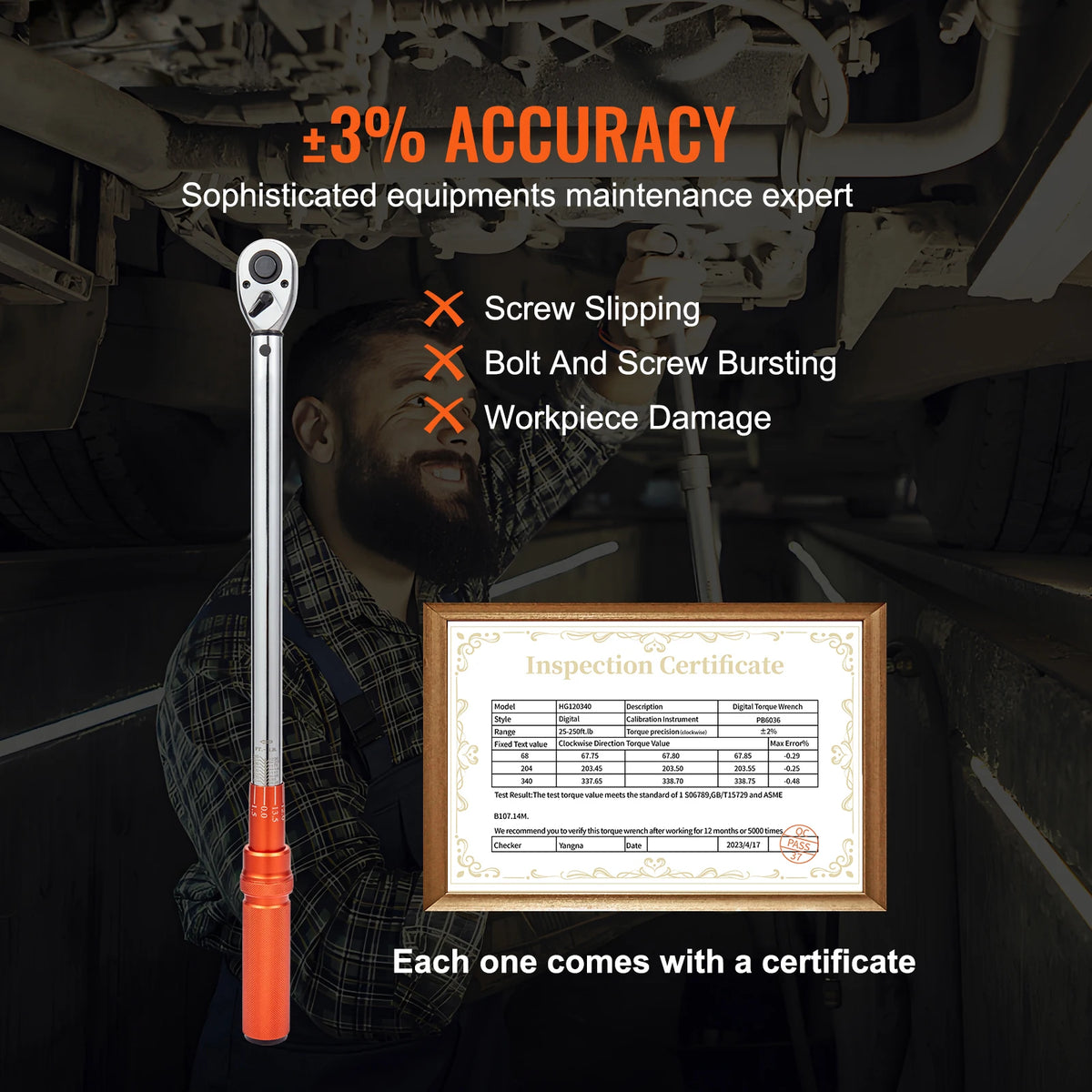 SucceBuy Precision Mechanical Torque Wrench For Automotive Repairs