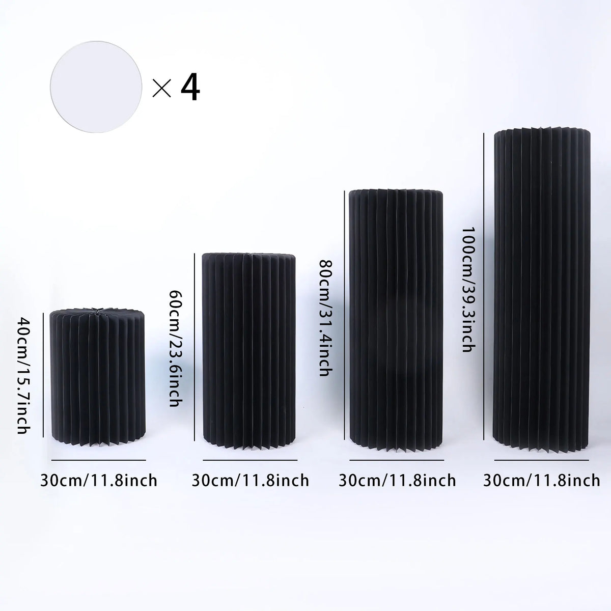 Round Roman Column Pedestal Stands Dessert Display Wedding Centerpieces