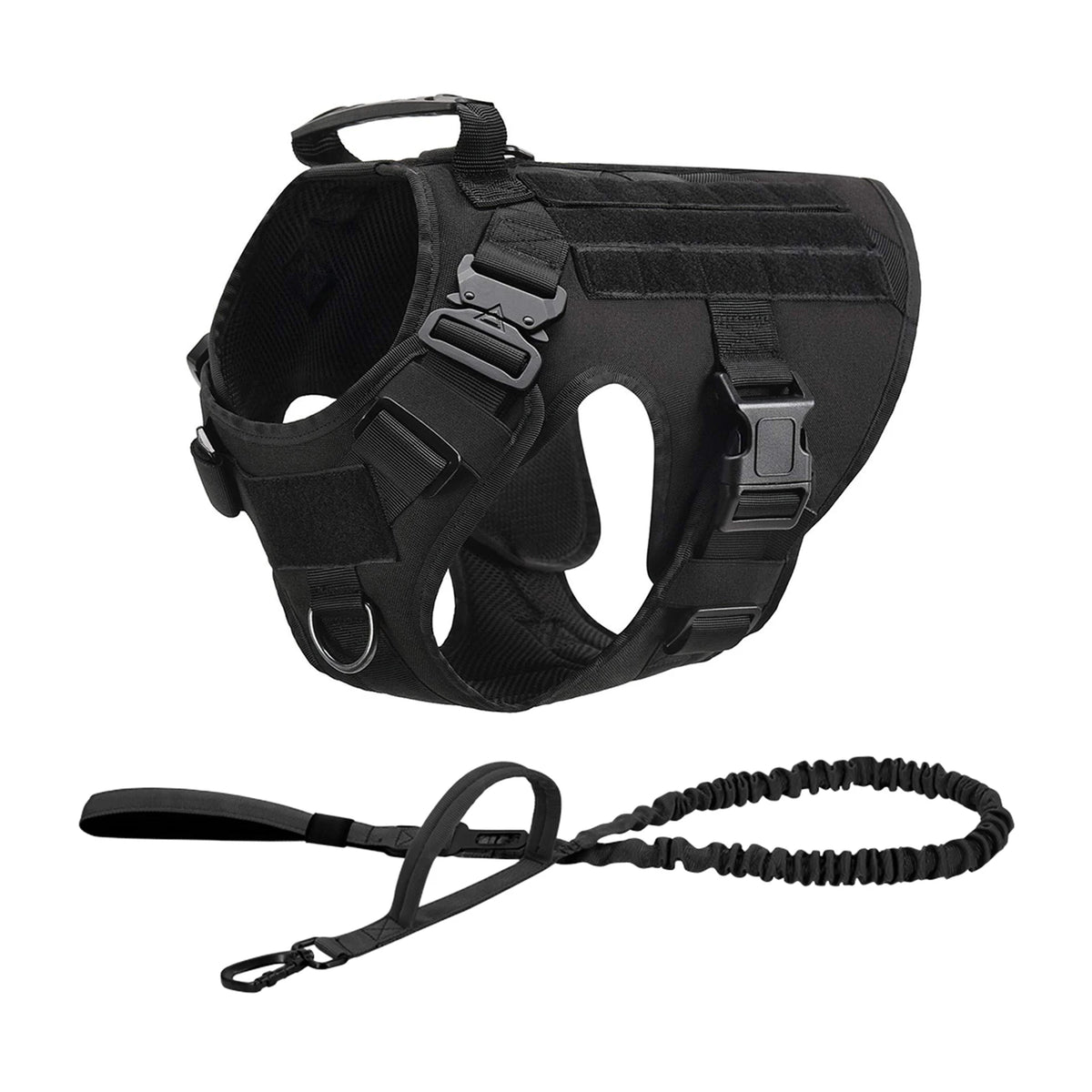 PetraVel Tactical Dog Harness With Quick Release Buckle